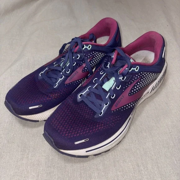Brooks Adrenaline GTS 22 Womens Running Sneakers Purple 10M (B) - Picture 1 of 6
